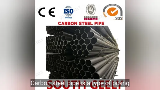 SPCC DC01 DC04 S350 S550 Welded Carbon Steel Pipe Tube Manufacturer Factory Price Round Square 1 2 3 4 5 6 7 8 Inch for Oil and Gas Industries 